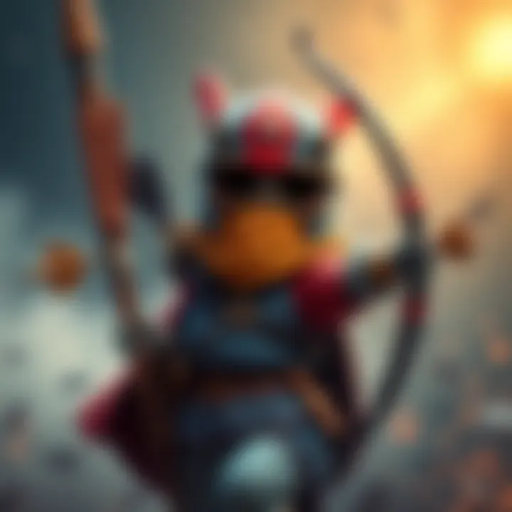 A Magic Archer pawn named Doc Condom, dressed in battle-ready attire, holding a bow and arrow, stands ready for action.