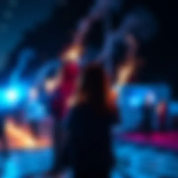 Group of people participating in the Up and Away Spell Challenge, performing fun magical tasks outdoors