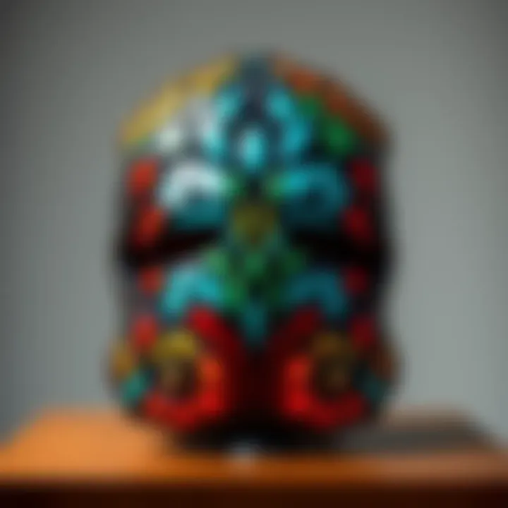 A detailed view of the rare Magnum Opus skin showcasing its unique design and colors, placed against a neutral background, highlighting its significance for collectors.