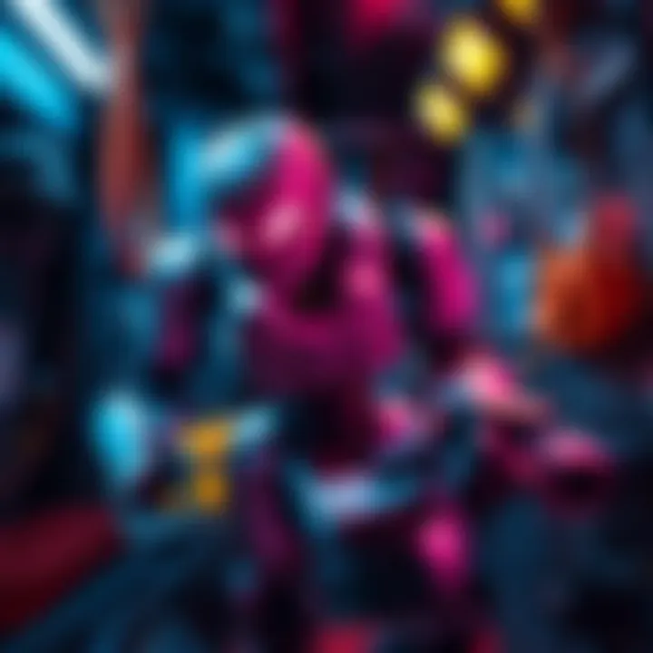 A maintenance robot with a reinforced build working in the Cynosure Core, highlighting its strength and durability.