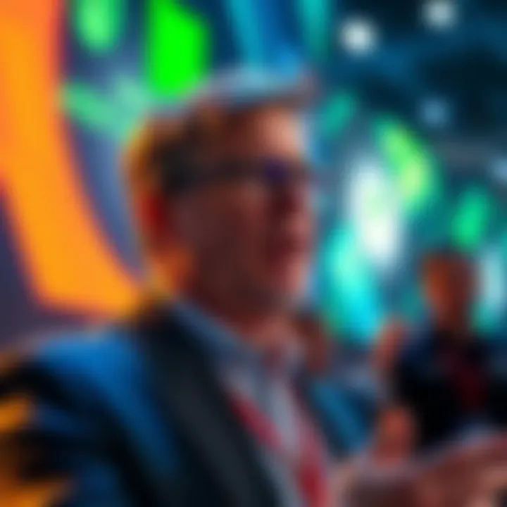 Major Nelson speaking at an Xbox event, engaging with fans