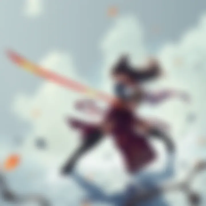 A character named Malenia in battle stance, about to execute her Waterfowl Dance attack with a dramatic pose and flowing blades.