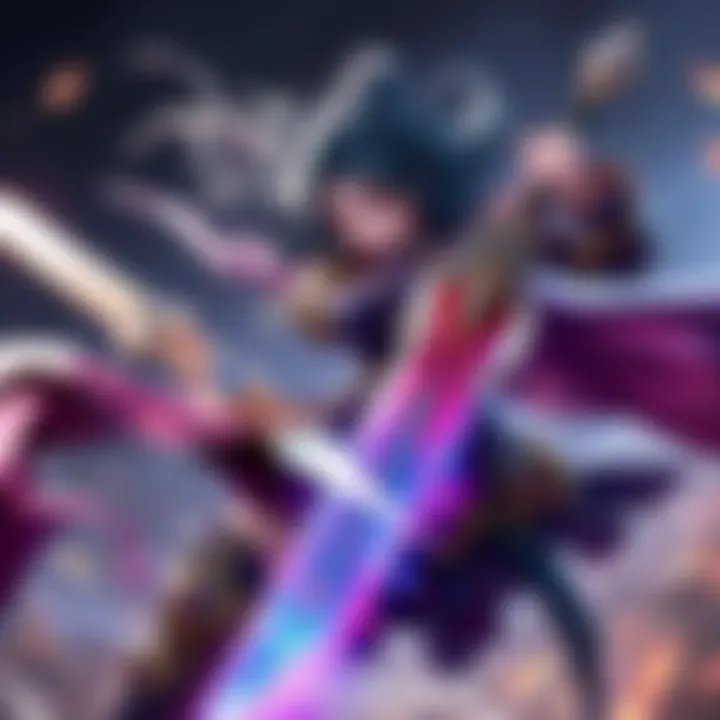 Malenia, a fierce warrior with a large sword, engaged in combat, showcasing her dynamic moveset