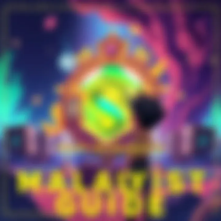 A colorful illustration showing the Malpais Catalyst in a game setting with a returning player character looking at it curiously.