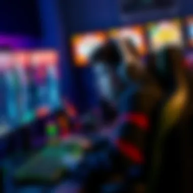 A young gamer, Malr1ne, focused on playing at his gaming desk with multiple screens and colorful lights, reflecting the gaming community's discussion on age.