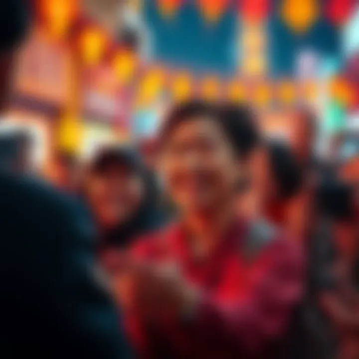 Mama Hong smiling and interacting with fans, capturing the excitement of her recent reveal.