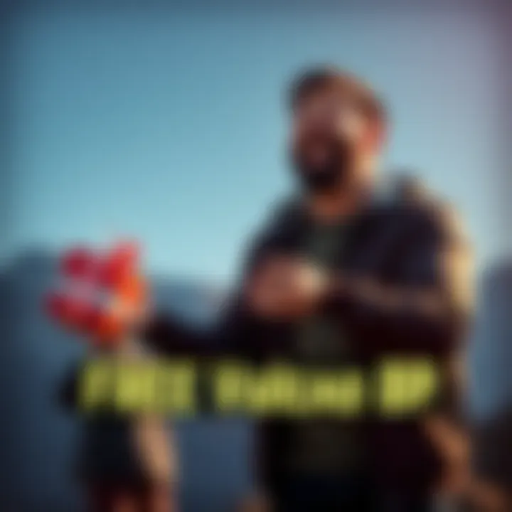 A man excitedly handing over a vulcano BP to a smiling friend, both sharing a joyful moment.