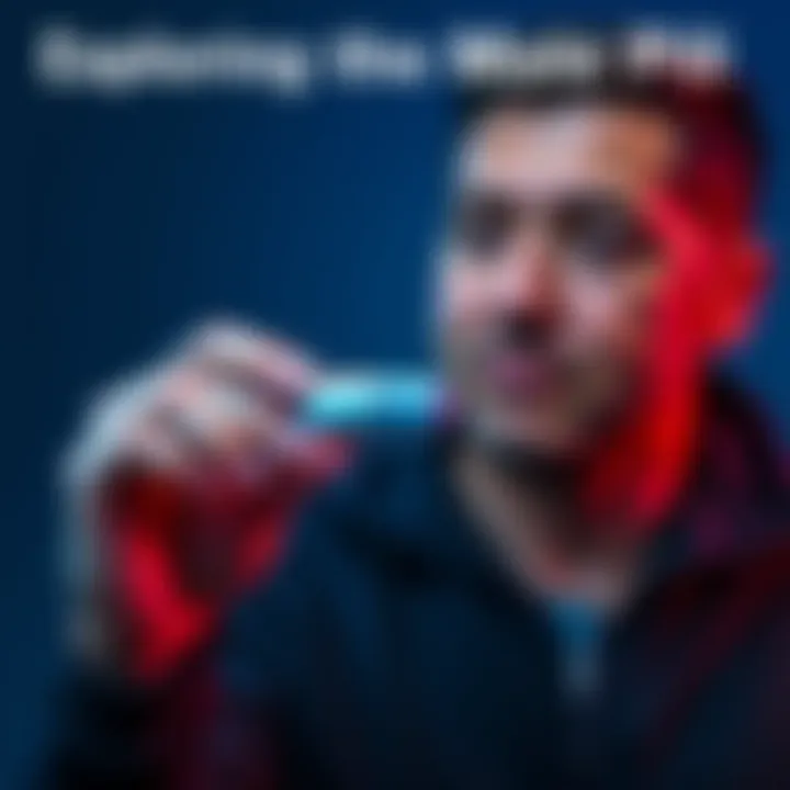 A man confidently holding a male contraceptive pill, representing discussions on its benefits and adoption, with a thoughtful expression.