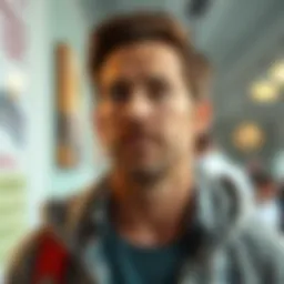 A man in his 30s with a casual style, sparking a lively discussion about his resemblance to the name Peter.