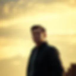 A man looks defiantly into the distance, symbolizing his refusal to transform into another identity, with a strong expression on his face.