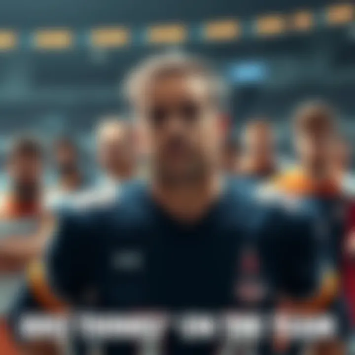 A man in a sports jersey mistakenly believes he is part of a team, with a puzzled expression, surrounded by confused onlookers.