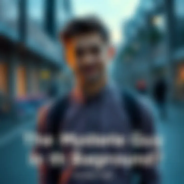 A man casually standing in the background of a photo, creating curiosity among viewers.