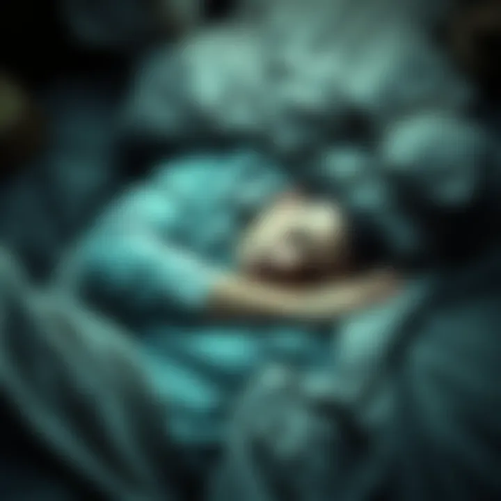Man Sleeping Peacefully A man lies comfortably asleep in an unusual spot, appearing completely relaxed and undisturbed by any potential threats.