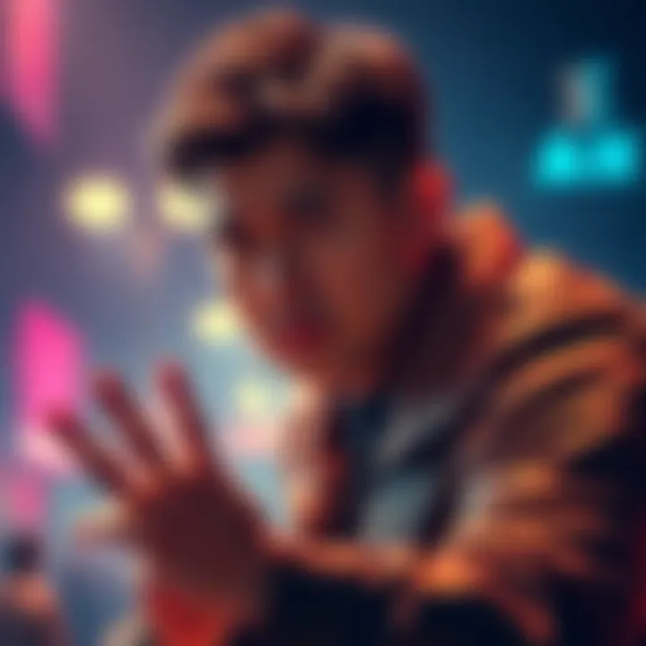 Mando's Secret Message Mando gestures with a serious expression, hinting at an important message to fans.