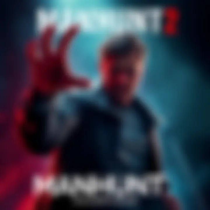 Cover art of Manhunt 2 featuring dark and intense imagery with the main character in a threatening pose