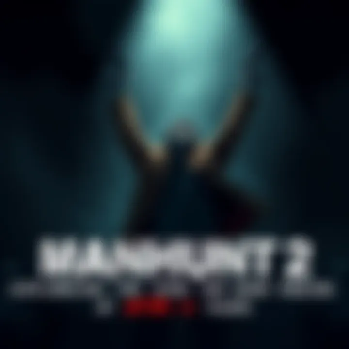 A dramatic scene showing a key character from Manhunt 2 in a moment of victory, set against a dark background with hints of a cityscape, symbolizing closure and hope.