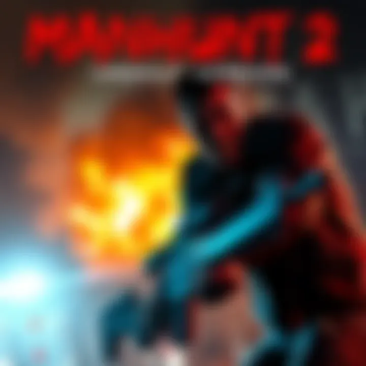 A scene from Manhunt 2 showing intense action and uncut content, highlighting the game's darker themes and graphics.
