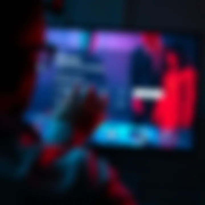 Adjusting Game Settings A player adjusting brightness and difficulty settings on a video game screen.