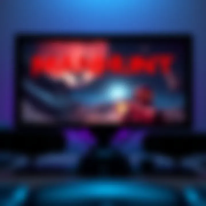 Manhunt Game Setup A gaming setup featuring a PS2 and a PC screen displaying Manhunt gameplay.