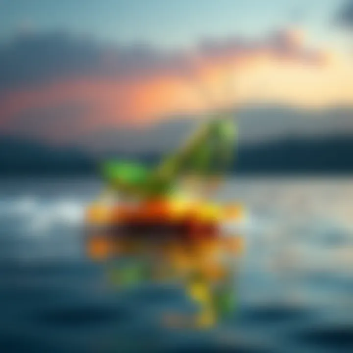 A large Mantis creation in Build a Boat with impressive details and a total of 12706 parts, showcased on the water.