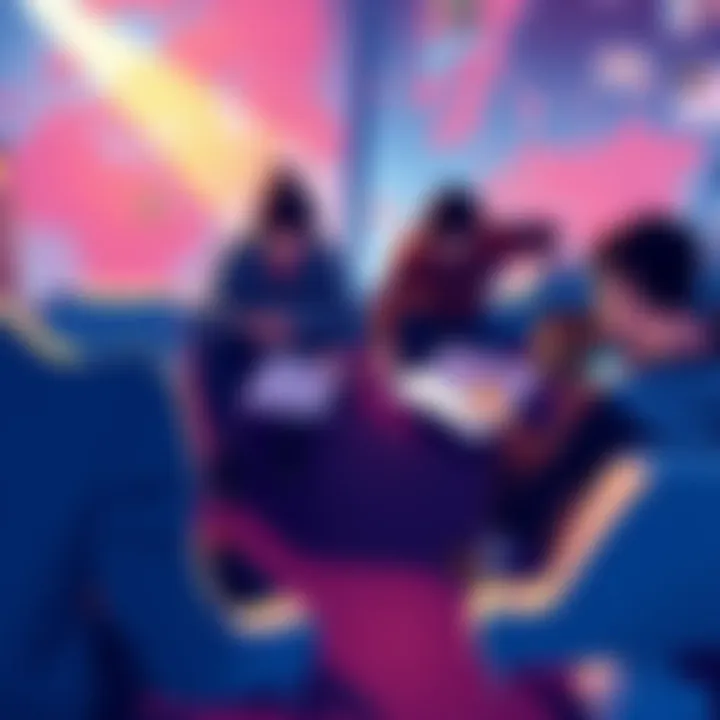 Community members sharing ideas and sketches for a new game map layout