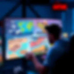 A player looking at various game maps on a screen, showing a few different map designs available, with a frustrated expression.