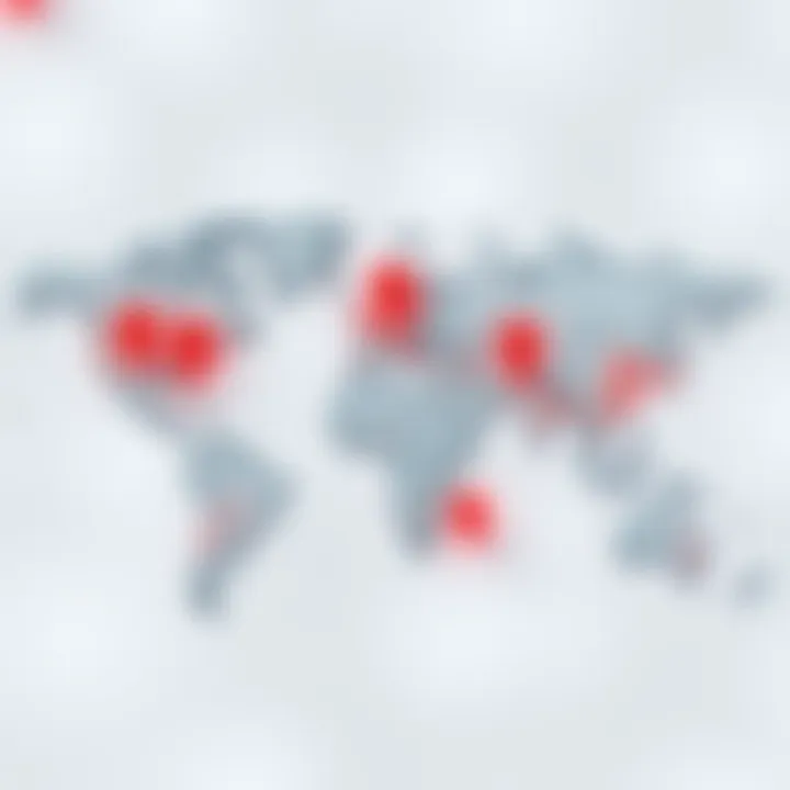 A digital map showing areas with missing location data highlighted, symbolizing gaps in navigation.