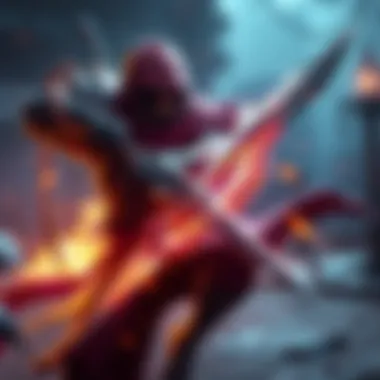 A character wielding the Marais Executioner Sword, showcasing its powerful attack in a gaming scene.