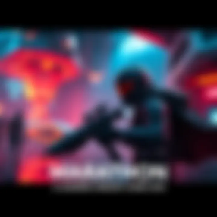 A vibrant scene from Marathon showcasing stunning graphics, featuring a character holding a futuristic weapon in an immersive game environment.