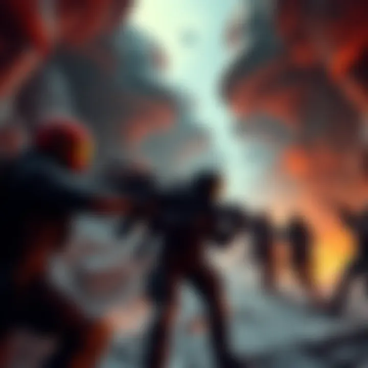 A scene showing characters in a detailed environment of the game Marathon, featuring action and exploration elements.