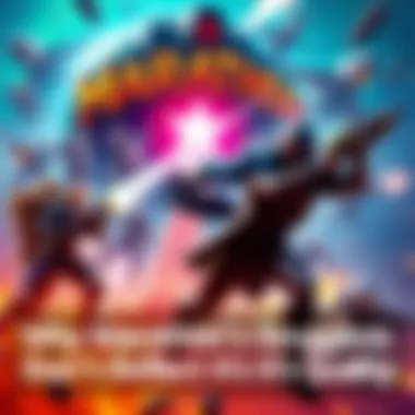 A dynamic action scene from Marathon showcasing intense PvP gameplay with vibrant graphics and characters in battle.