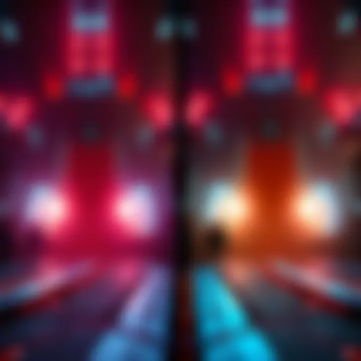 Marathon Game Graphics Comparison Side-by-side comparison of low quality and high quality graphics in Marathon gameplay, showing visual differences and frame rates.