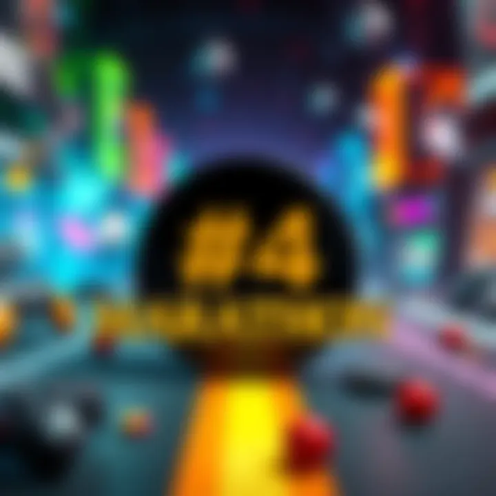 Marathon Game Logo Marathon game logo positioned prominently on a vibrant background with gaming elements