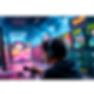 A gamer enjoying a smooth gameplay experience on Marathon's server, showing clear visuals and quick response time compared to laggy gameplay of other games.