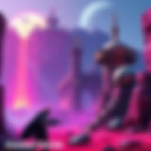 A vibrant scene from Marathon featuring detailed environments and characters, showcasing its rich lore and visuals, contrasted with a loot-focused gameplay vibe.