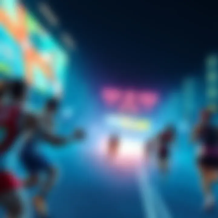 Exciting gameplay of MARATHON Players engaged in the thrilling game MARATHON, showcasing unique gameplay elements and vibrant graphics.