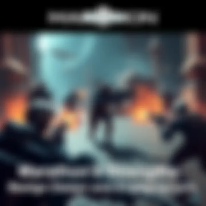 Gameplay of Marathon with strategic map design A screenshot showing dynamic combat in Marathon, featuring players engaged in strategic gunplay on a well-designed map with unique character abilities.