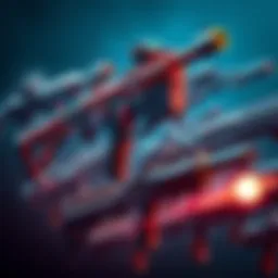 Guns from Marathon Video Game A collection of various guns from the Marathon video game series showcasing their unique designs and features.