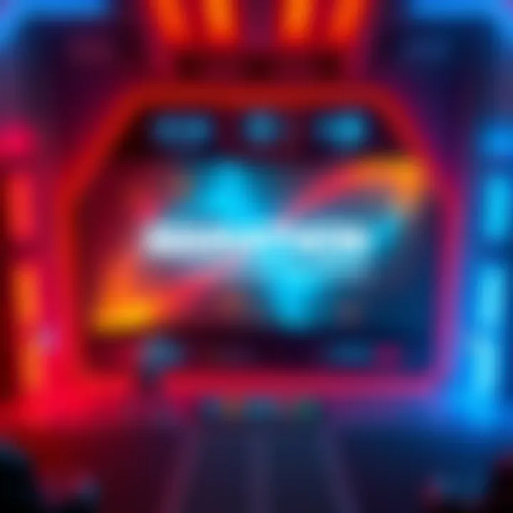 Marathon Loading Screen A vibrant loading screen in Marathon featuring engaging graphics and symbols that capture player excitement.