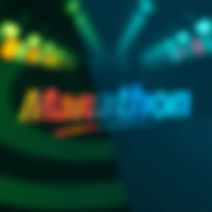 Close-up of Marathon logo showcasing toxic green and blue colors