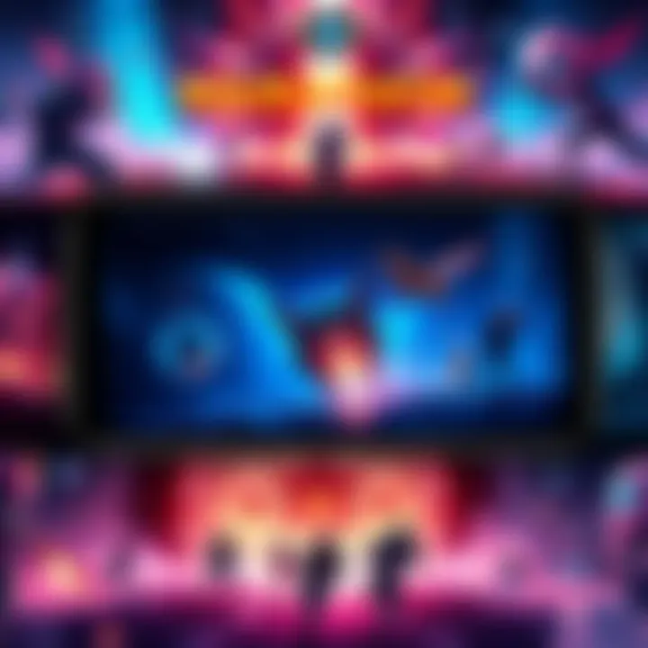 A collection of vibrant Marathon-themed wallpapers designed for mobile devices, showcasing various characters and scenes from the game, tailored for better display on phone screens.