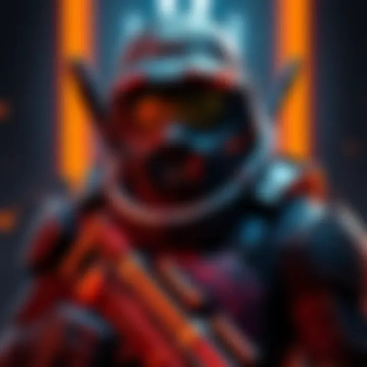 Detailed view of a Marcus Fenix cosplay outfit showcasing armor and weapons