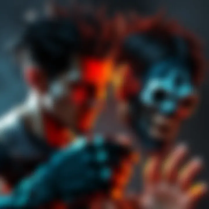 Marcus and Needles Kane in Twisted Metal Marcus and Needles Kane face off, showcasing their contrasting styles and dark themes in Twisted Metal: Head-On