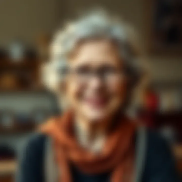Marge Swifthold Portrait A thoughtful portrait of Marge Swifthold, showcasing her engaging personality and influence in the community.
