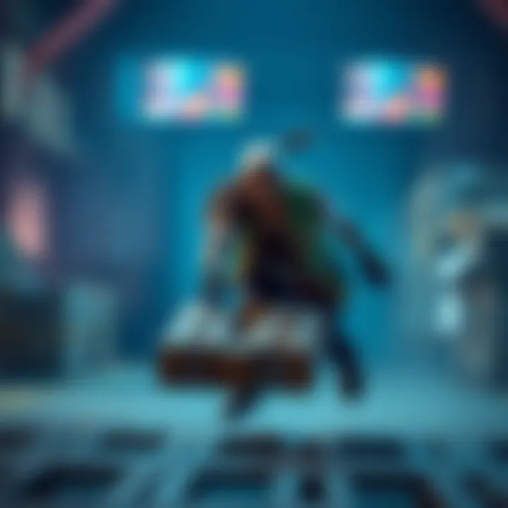 In a solo match, Maria drops pallets while her team faces a foe named clown, creating a tense situation.