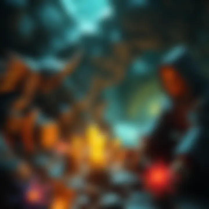 A player exploring a hidden area in a game, finding Marika's Scarseal talisman among other treasures.