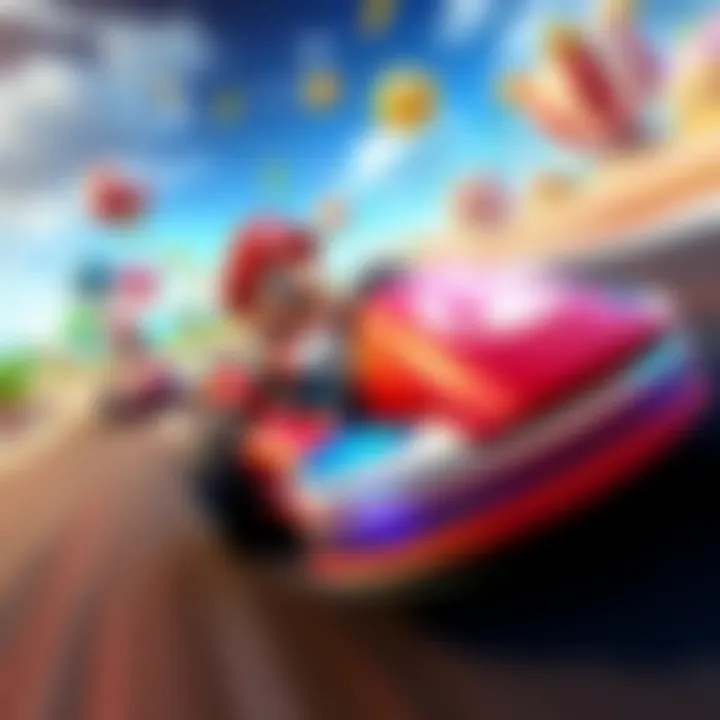 Mario Kart World on Nintendo Switch 2 showcasing vibrant graphics and racing action