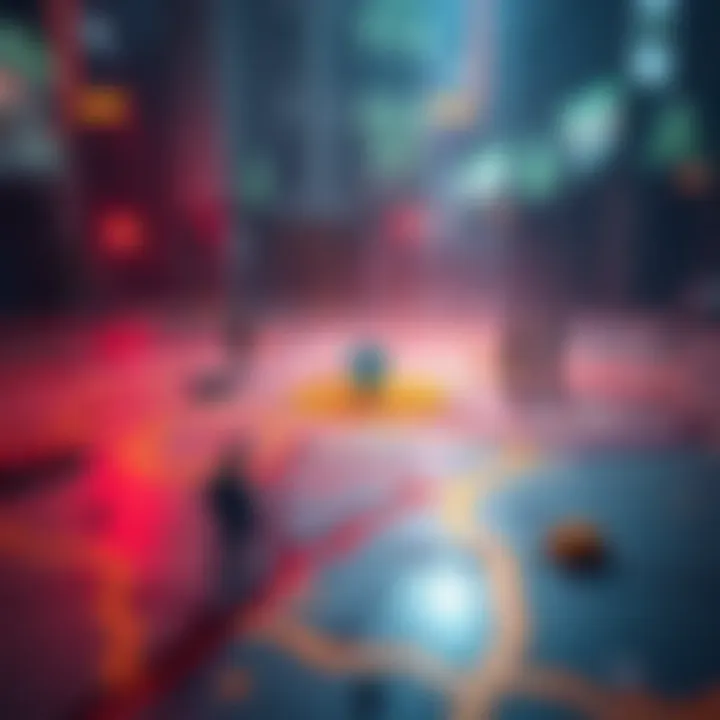 Marked location in game A close-up of a game map showing an unusual color marking that raises questions, with player icons nearby discussing it.