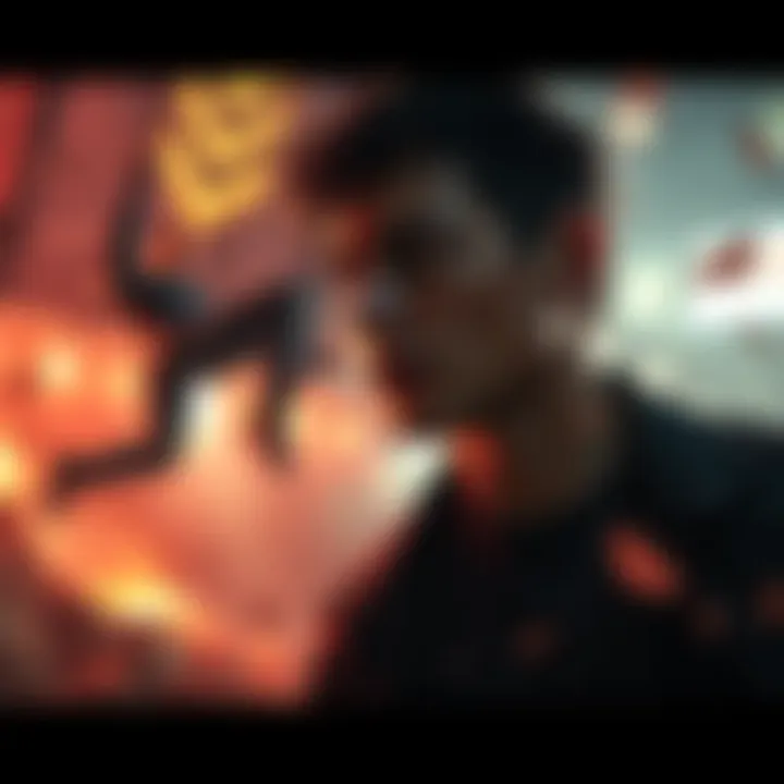 Markus reacts to Carl's fall Markus looks shocked as Carl falls in a chaotic scene, hinting at the tragic incident in Dirty Bomb.