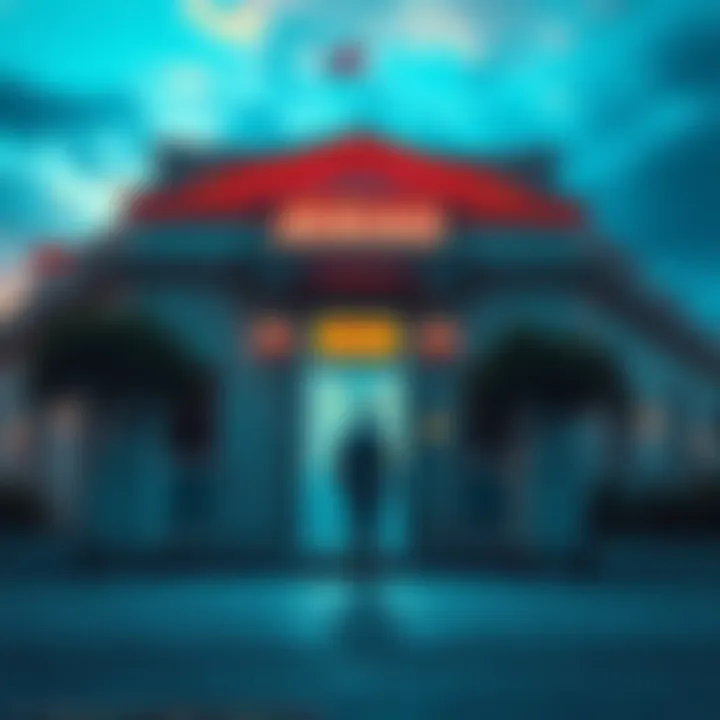 A character named Markus walking away from a building labeled Jericho, symbolizing his voluntary departure.